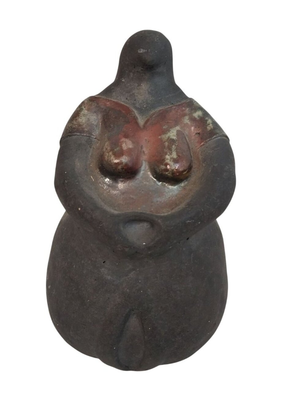 Goddess Venus Statue Vintage Handcrafted Abstract Female Sculpture Signed HB 8"